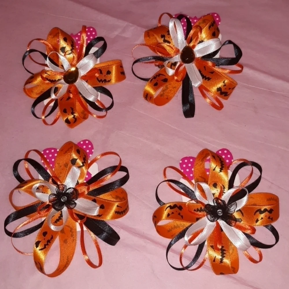 𝅺5pc Hairbow set (Halloween)
